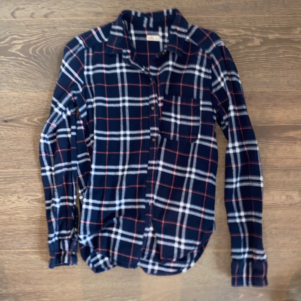 Red white and blue flannel